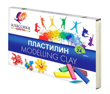Пластилин «Луч» , 24 цвета